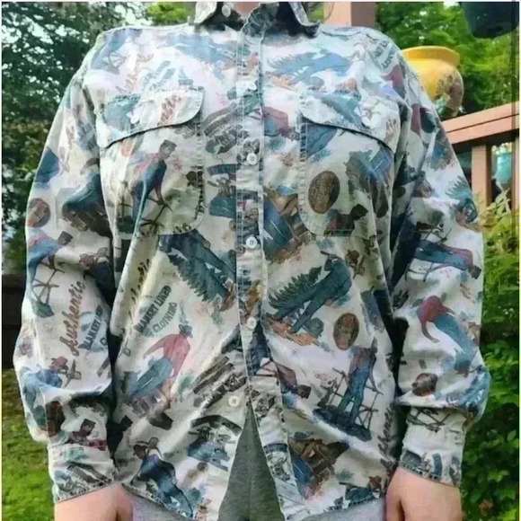 Vintage Rare Levi Cotton button down - Picture 3 of 7